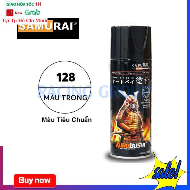 Chai Xịt Sơn Xe Máy Samurai Trong Suốt 1/128 Phủ Bóng - Bám Dính Tốt Màu Đẹp