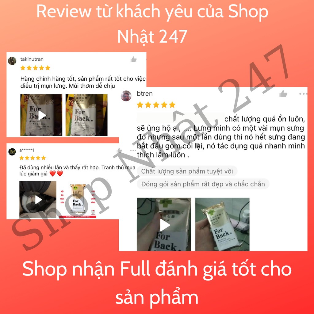 Xà phòng giảm mụn lưng For Back Pelican 135g Nhật Bản | BigBuy360 - bigbuy360.vn