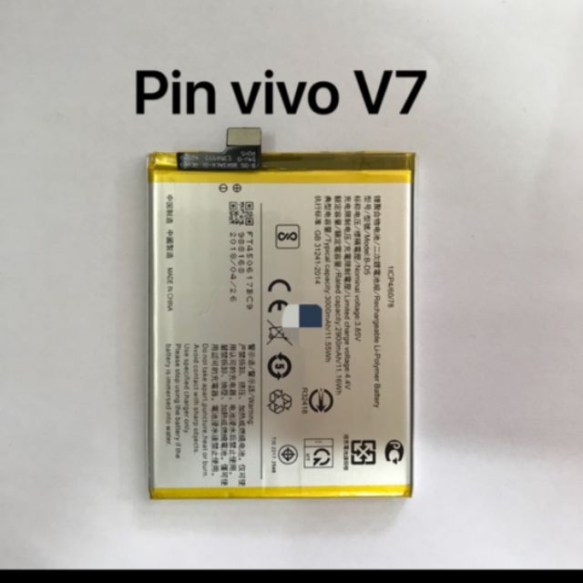 Pin Vivo V7 (B-D5) dung lượng 3000mAh bảo hành 6 tháng