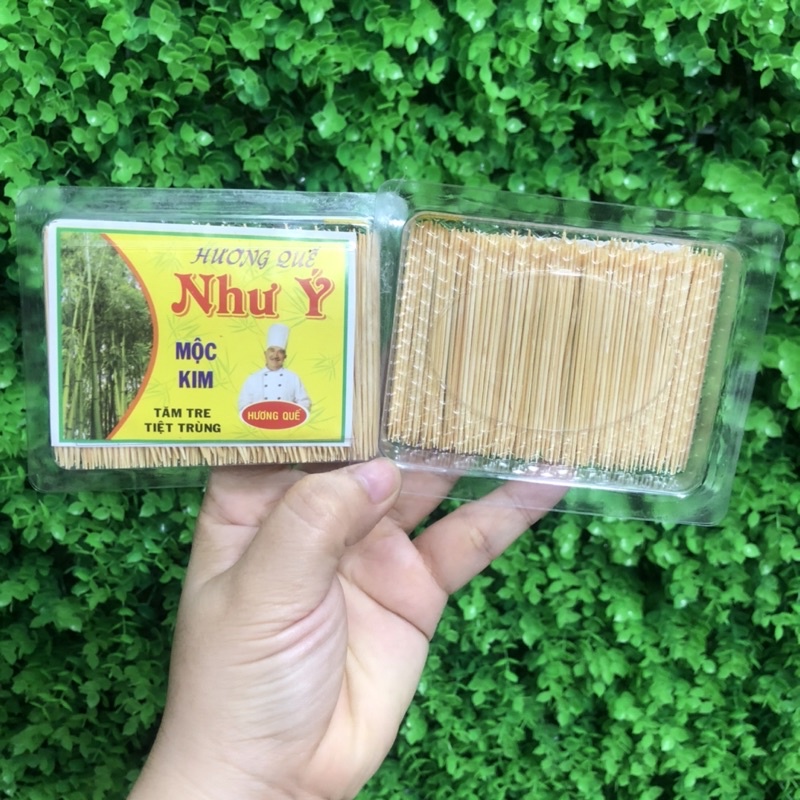 1 HỘP TĂM TRE TIỆT TRÙNG NHƯ Ý MỘC KIM - TĂM XỈA RĂNG 2 ĐẦU NHỌN - BÁCH HOÁ HANA