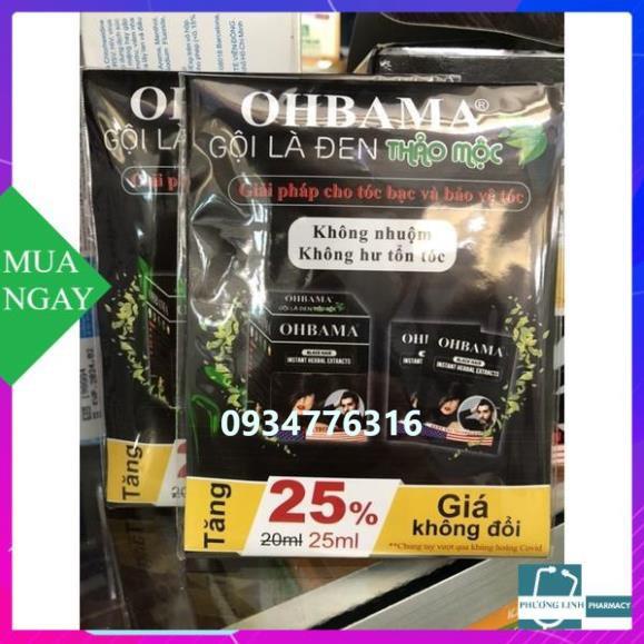 Dầu gội thảo dược OHBAMA (gội là đen)- 1 bịch