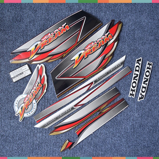 [CỰC RẺ] BỘ TEM 3 LỚP MẪU ZIN HÀNG XỊN CHO HONDA DREAM ĐỜI 2008