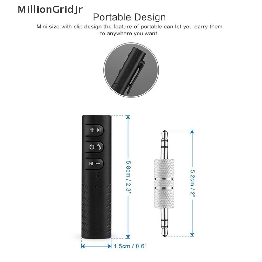 Thiết Bị Nhận Tín Hiệu Âm Thanh Bluetooth Không Dây Mini Jack Cắm 3.5mm Mới
