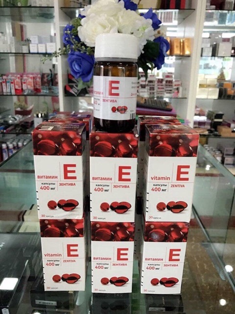 Lọ 30 viên viên uống Vitamin E Zentiva 400mg Nga | BigBuy360 - bigbuy360.vn
