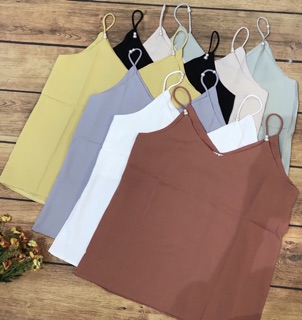 Áo 2 dây lụa hạt ngọc hàng đẹp