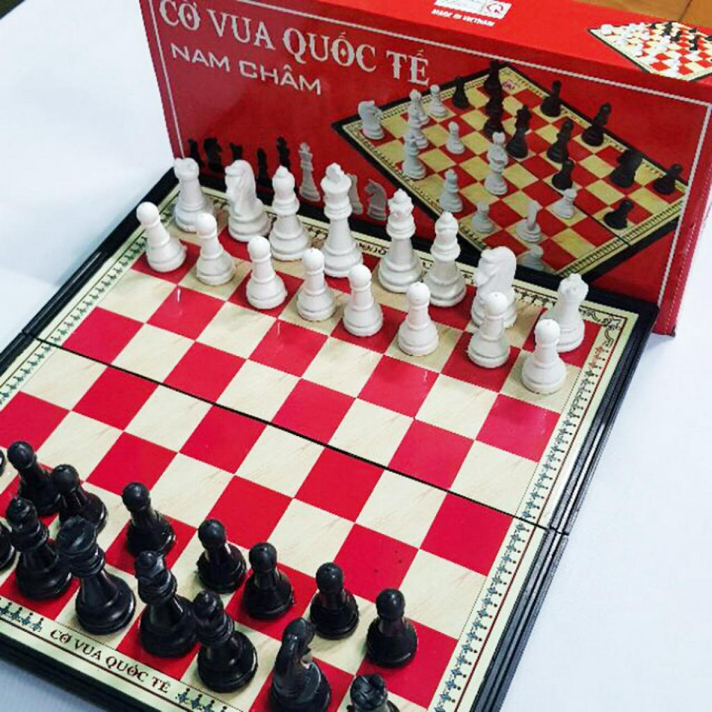 Đồ chơi giải trí bộ cờ vua nam châm gấp gọn bằng nhựa 28 x 29 cm – Tăng khả năng tâp trung và rèn luyện tư duy