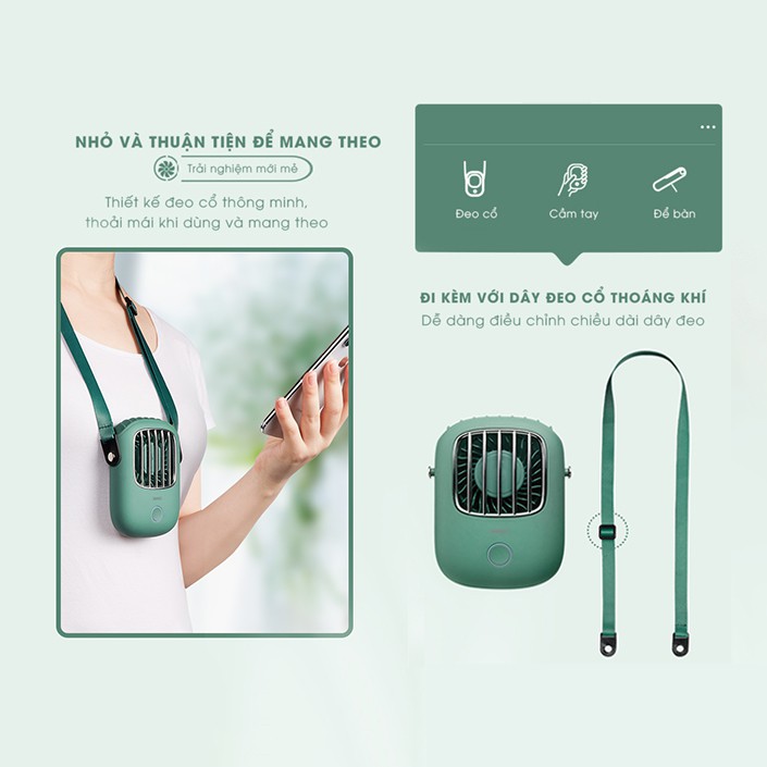 Quạt đeo cổ Remax F36 - Hàng chính hãng | BigBuy360 - bigbuy360.vn