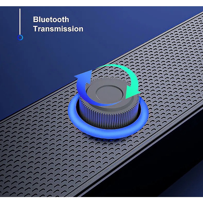Loa Vi Tính Bluetooth LeerFei Sound Bar Led Mini E-3511 Dùng Cho Máy Tính Bàn Tivi - Hàng Fullbox