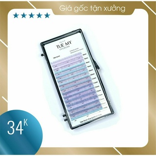 Tím nhạt - mi lụa màu classic 0.07 mix size
