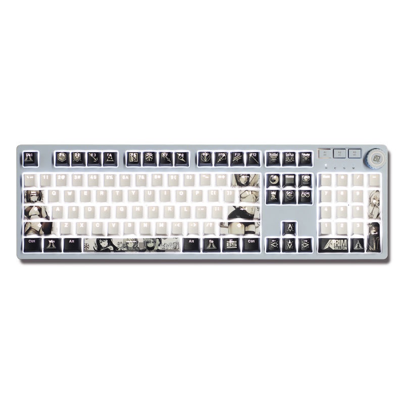 Keycap chủ đề Arknights Hình ảnh động Cherry chiều cao PBT Dye Sublimation Truyền ánh sáng keycap 104 phím