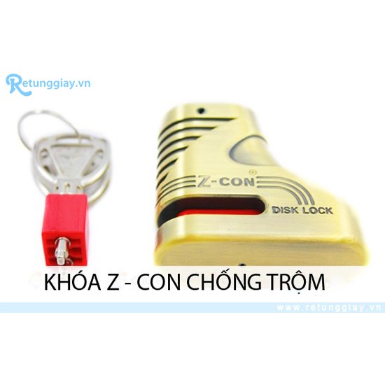 Khóa phanh đĩa xe máy Z-con giá rẻ