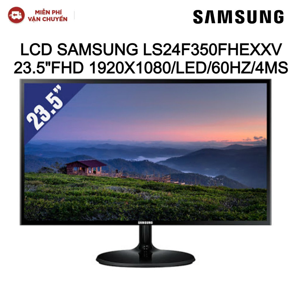 [Mã ELTECHZONE giảm 5% đơn 500K] Màn hình máy tính LCD SAMSUNG LS24F350FHEXXV 23.5" FHD 1920x1080/LED/60Hz/4ms