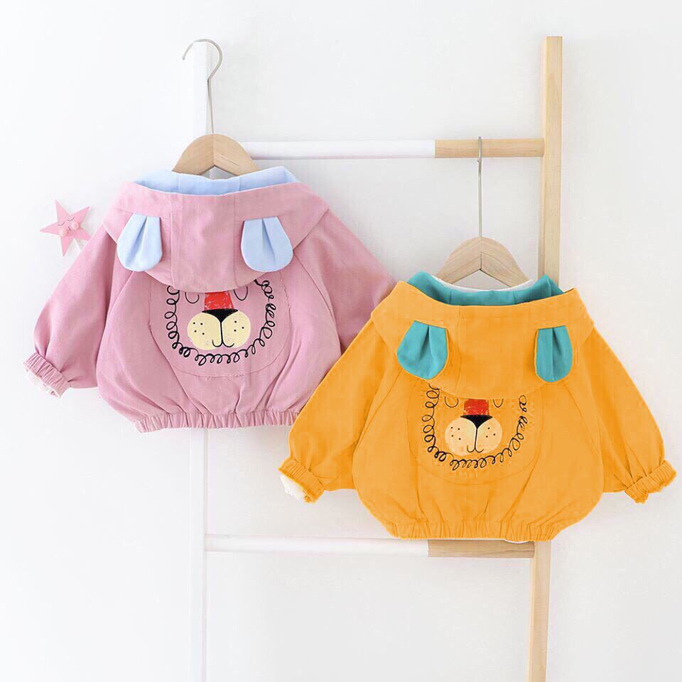 Aó khoác gió kaki cho bé siêu yêu