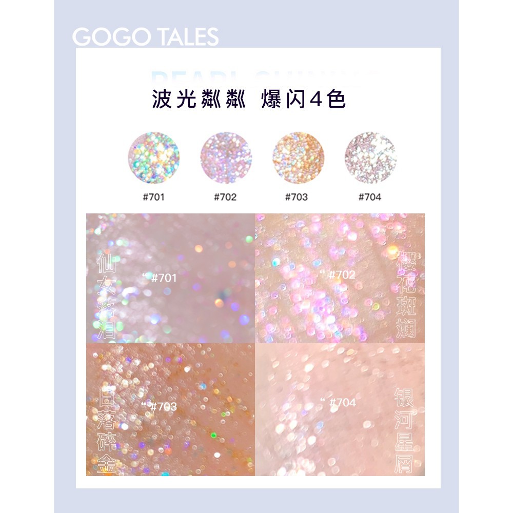 Nhũ mắt GOGO TALES dạng lỏng lấp lánh chống thấm nước lâu trôi | BigBuy360 - bigbuy360.vn