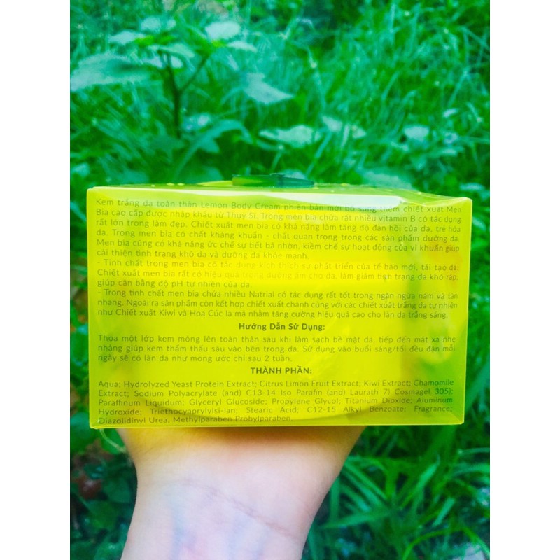 Kem dưỡng trắng da body chanh Lemon( chính hãng)