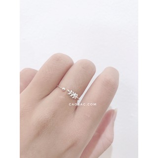 NHẪN BẠC TA BASIC👑💋FREESHIP👑💋Nhập mã [NHAN BAC] giảm 10k👑💋 nhẫn lá thưa