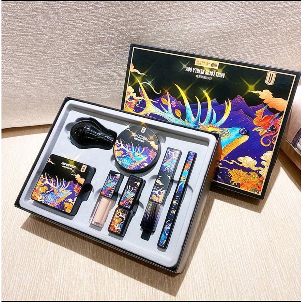 Bộ Trang Điểm Kỳ Lân Make Up Cá Nhân Nội Địa Trung Set 7 Món - Bộ trang điểm hot hit 2022