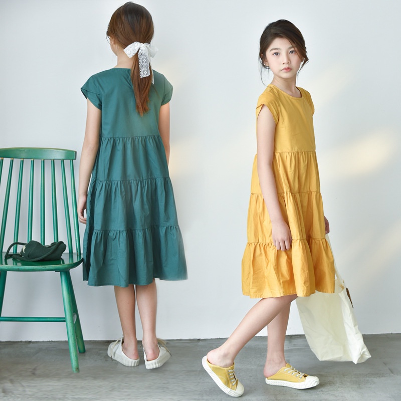 Đầm midi cotton Cho Bé Gái Tuổi Teen 23HK020