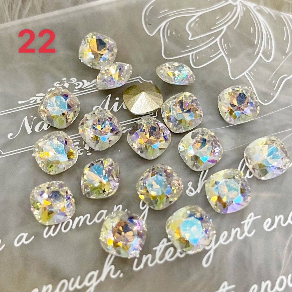 Đá khối trang trí móng móng túi 10 viên.