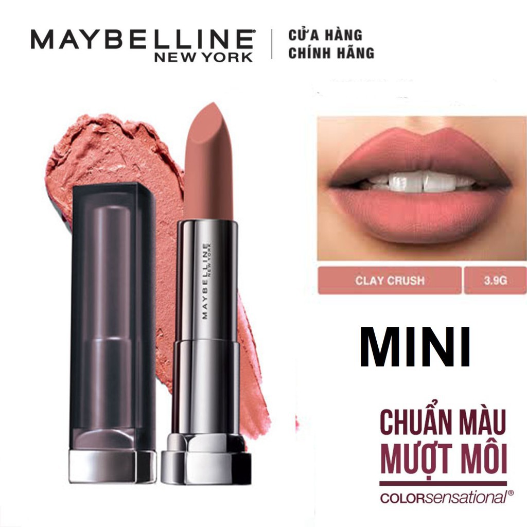 [Mini size 3.9gr] Son lì Maybelline Matte Lipstick 656 Clay Crush