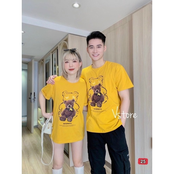 Áo Thun Cặp Nam Nữ Kute Cho Các Couple