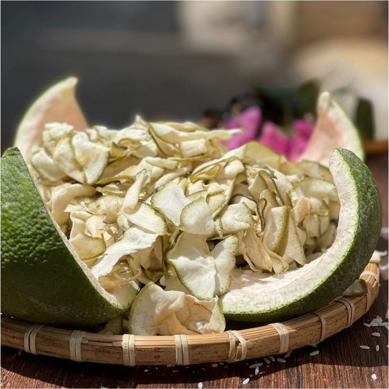 Vỏ Bưởi Non Đường Phèn Sấy Dẻo