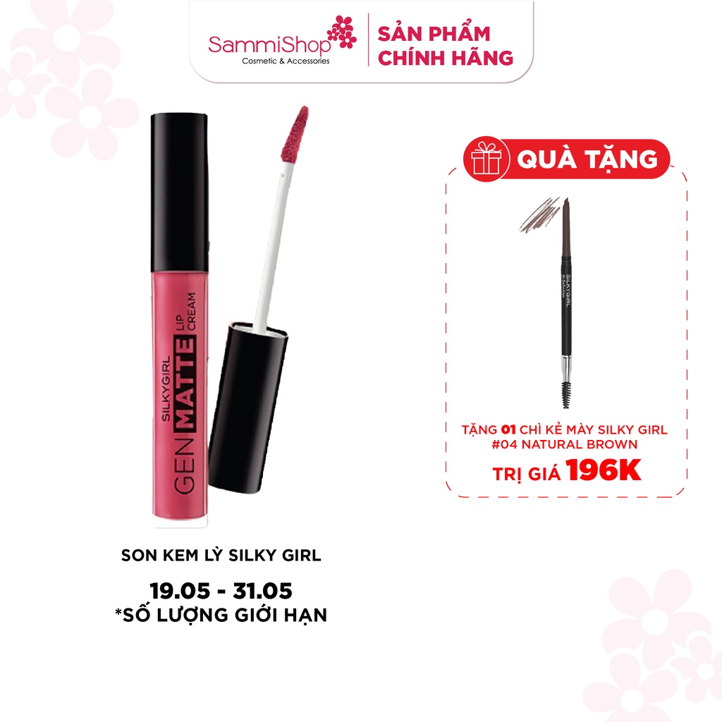 Son kem lỳ nhẹ môi cấp ẩm Silky Girl Gen Matte Lip Cream