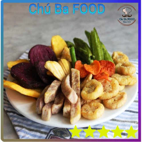 270G 🍌Trái Cây Sấy Khô Thập Cẩm🥕 Chú Ba FOOD - Hoa Quả Sấy | Khoai Môn Vàng Tím, Cà Rốt. Khổ Qua, Mít, Chuối | BigBuy360 - bigbuy360.vn