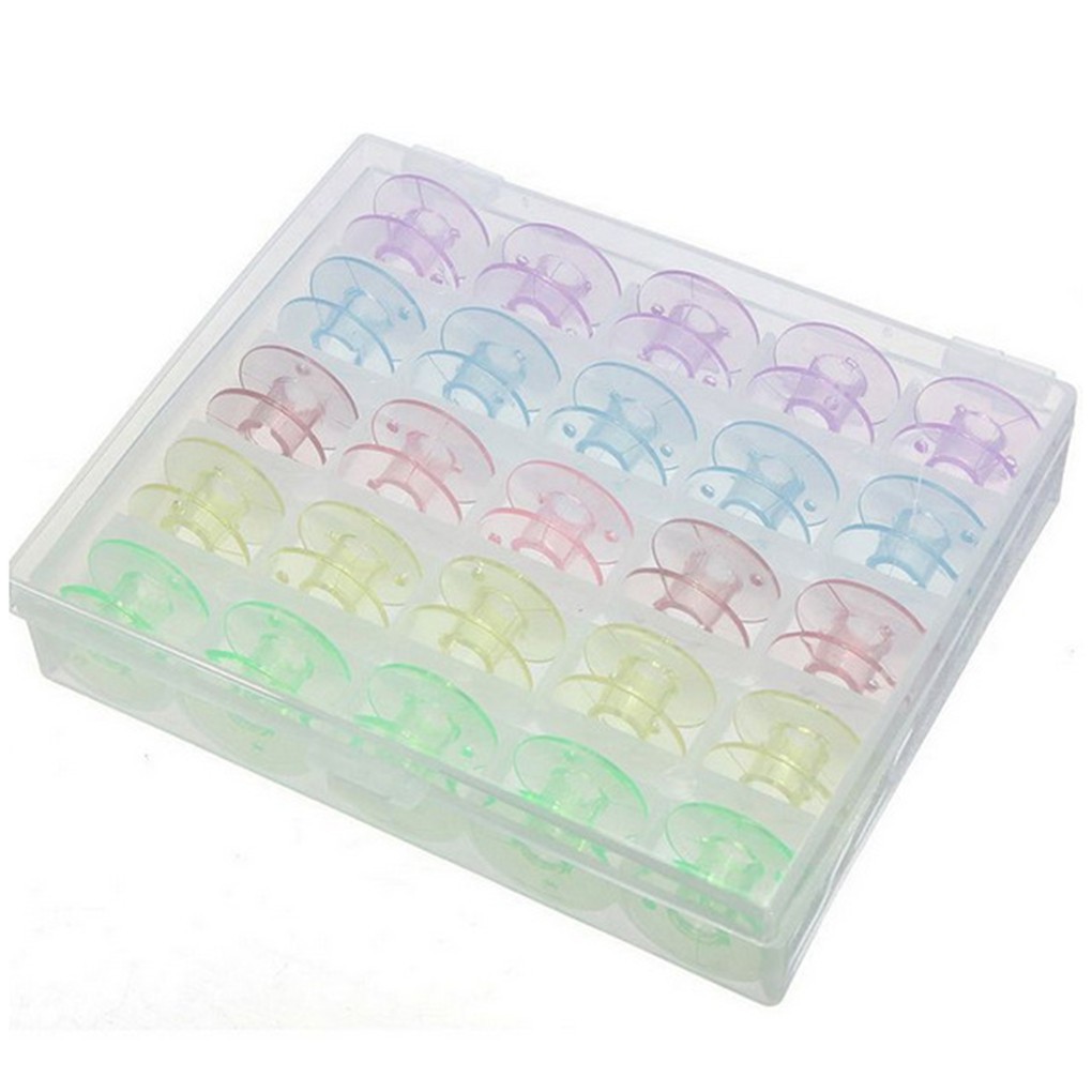 Bộ 25 cuộn chỉ nhiều màu kèm hộp đựng