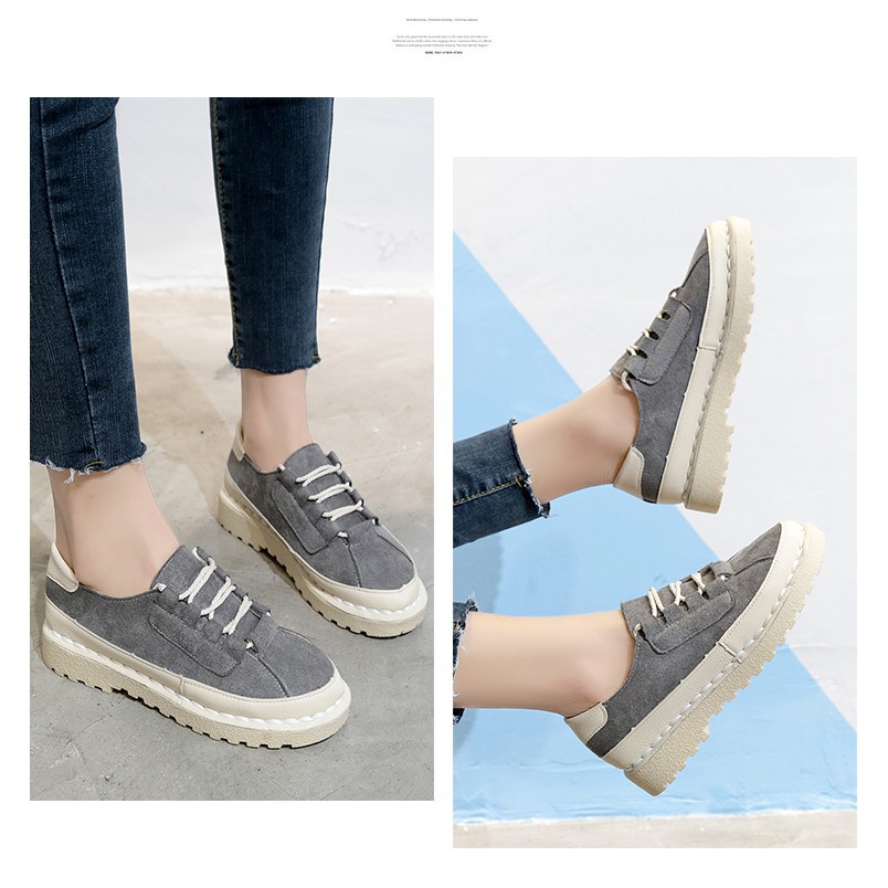 Ulzzang Baalsstock Giày da nữ mũi tròn thời trang Hàn CP347 order order 3 tuần | BigBuy360 - bigbuy360.vn