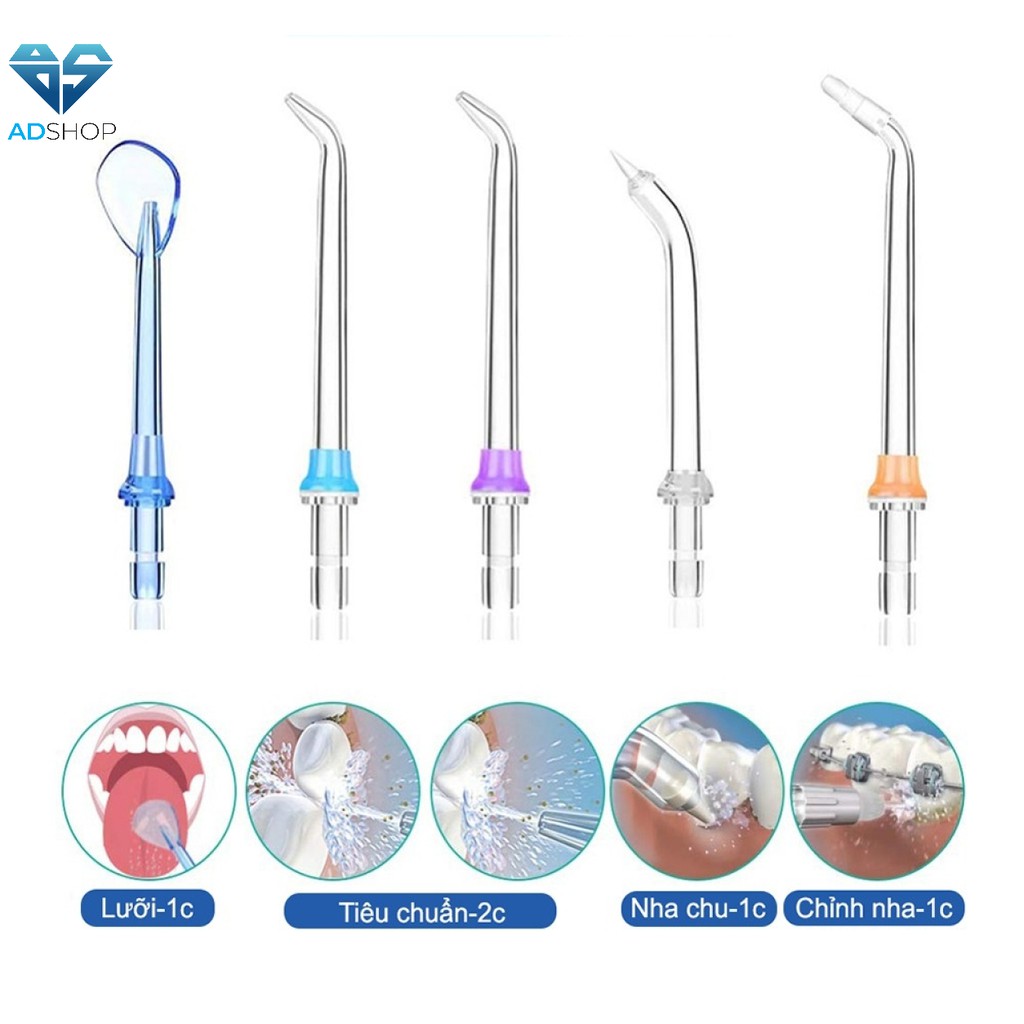 Đầu tăm nước H20FLOSS, thay thế cho tất cả các máy tăm nước H2ofloss chính hãng.Đầu Tăm Chính Hãng
