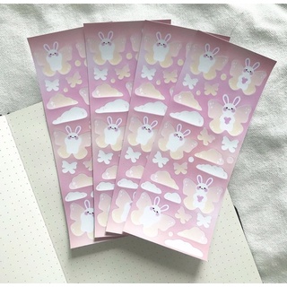 Sticker lovely rabit - Pink