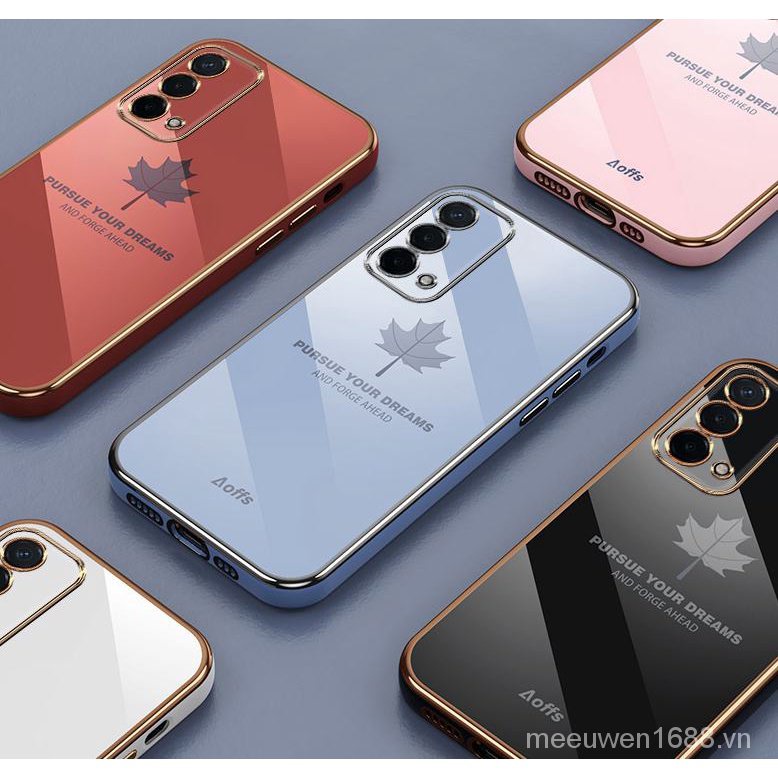 Ốp điện thoại QIANZI họa tiết lá phong cho Oppo A74 Oppo A95 Oppo A74 Oppo A74 4G