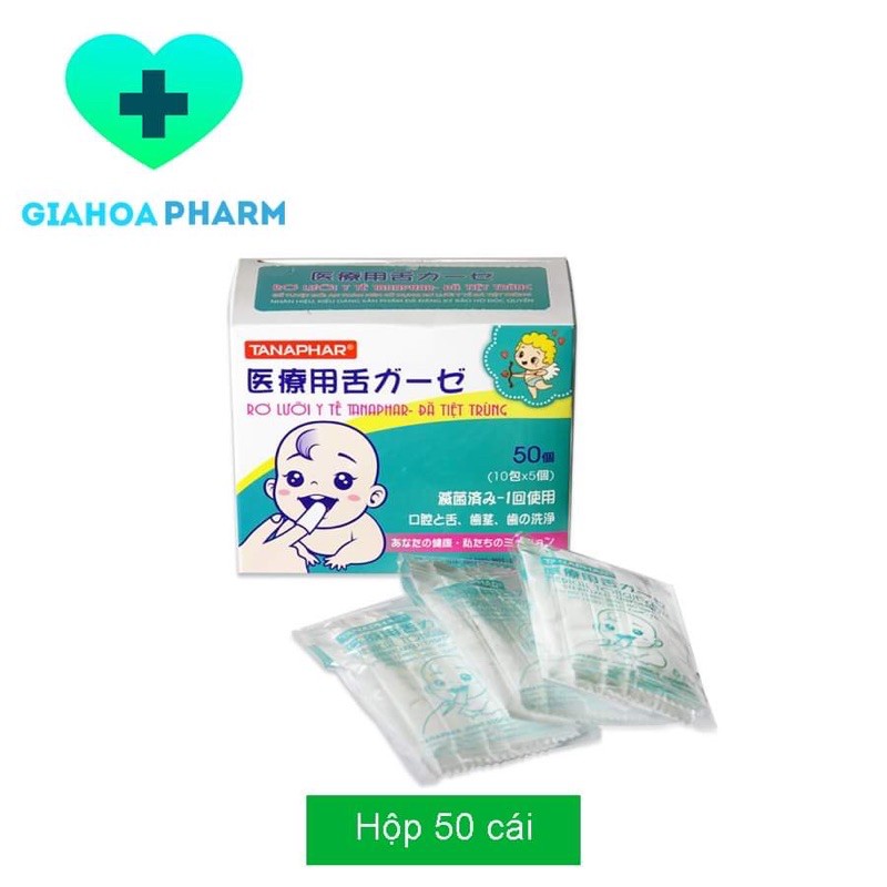 Gạc rơ lưỡi Tanaphar - Hộp 50 cái