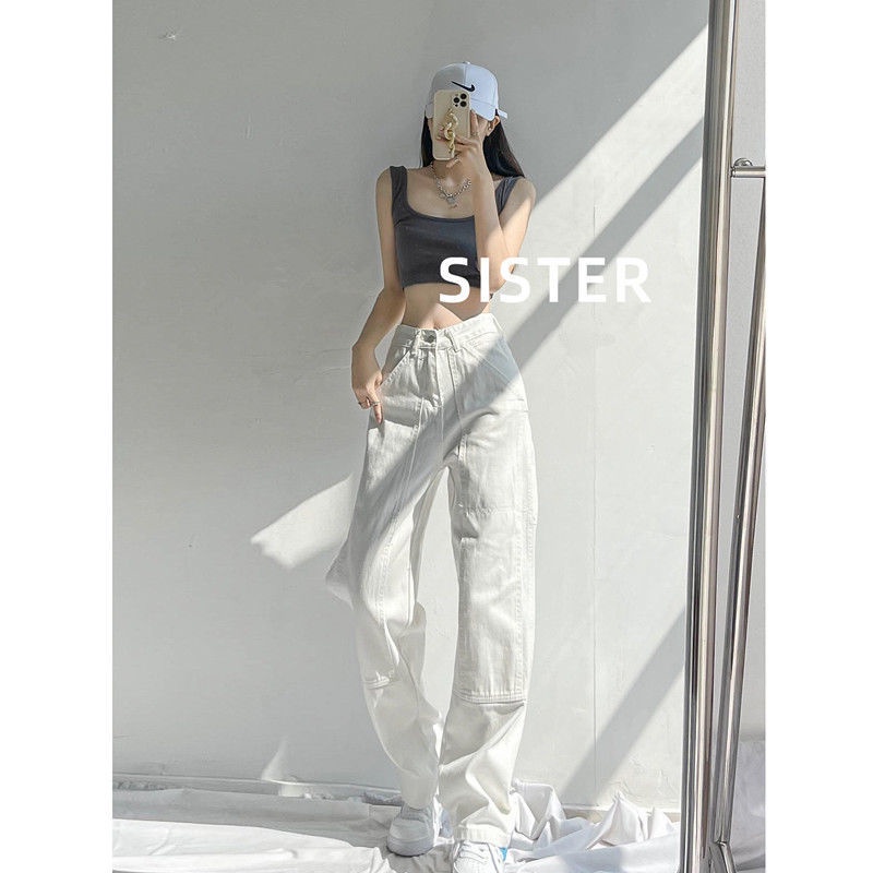 ▦Quần Yếm Jeans Lưng Cao Phong Cách Âu Mỹ Cho Nữ