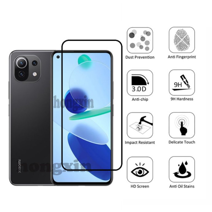 (3in1) For Xiaomi Mi 11 Lite 10s Mi 10 Youth 10T pro 10T Lite Note 10 Pro Note 10 Lite  9T pro 9SE Full Screen Tempered Glass Film + camera lens film + Carbon Fiber Back Film