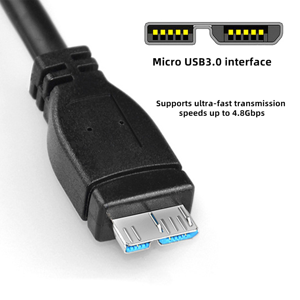 Cáp Sạc Nhanh Usb 3.0 Type A Sang Micro B Cho Ổ Cứng Hdd