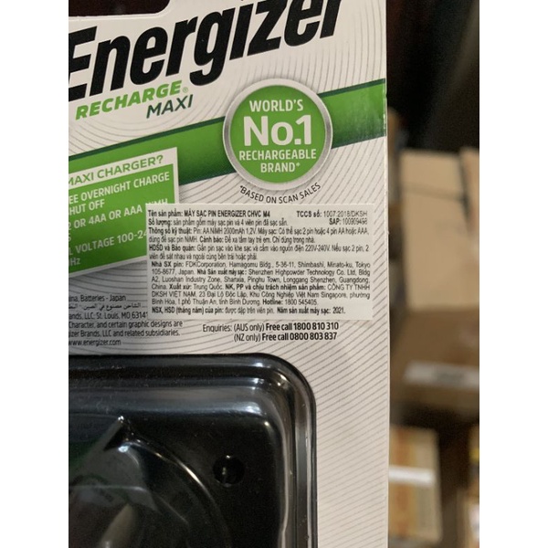 MÁY SẠC PIN ENERGIZER CHVC M4