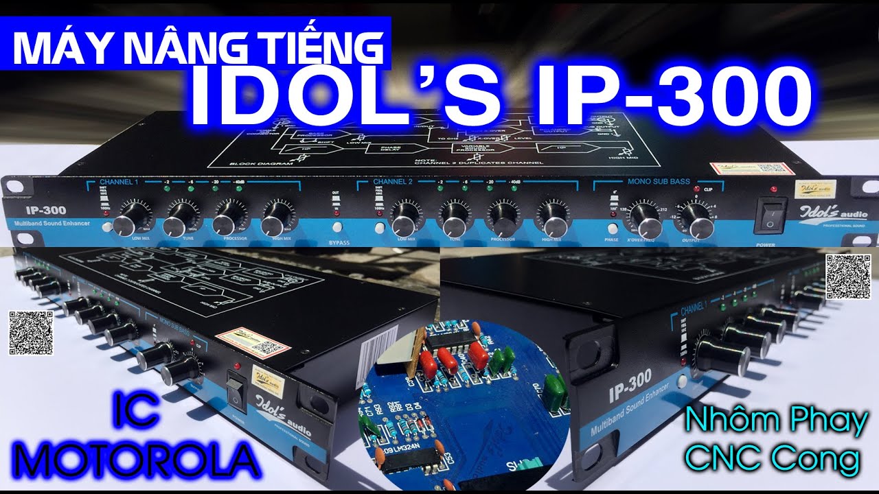 Máy Nâng Tiếng Thiết Bị Nâng Tiếng Hổ Trợ Karaoke Idol Ip-300,Idol Audio Vang Cơ-Vang Số