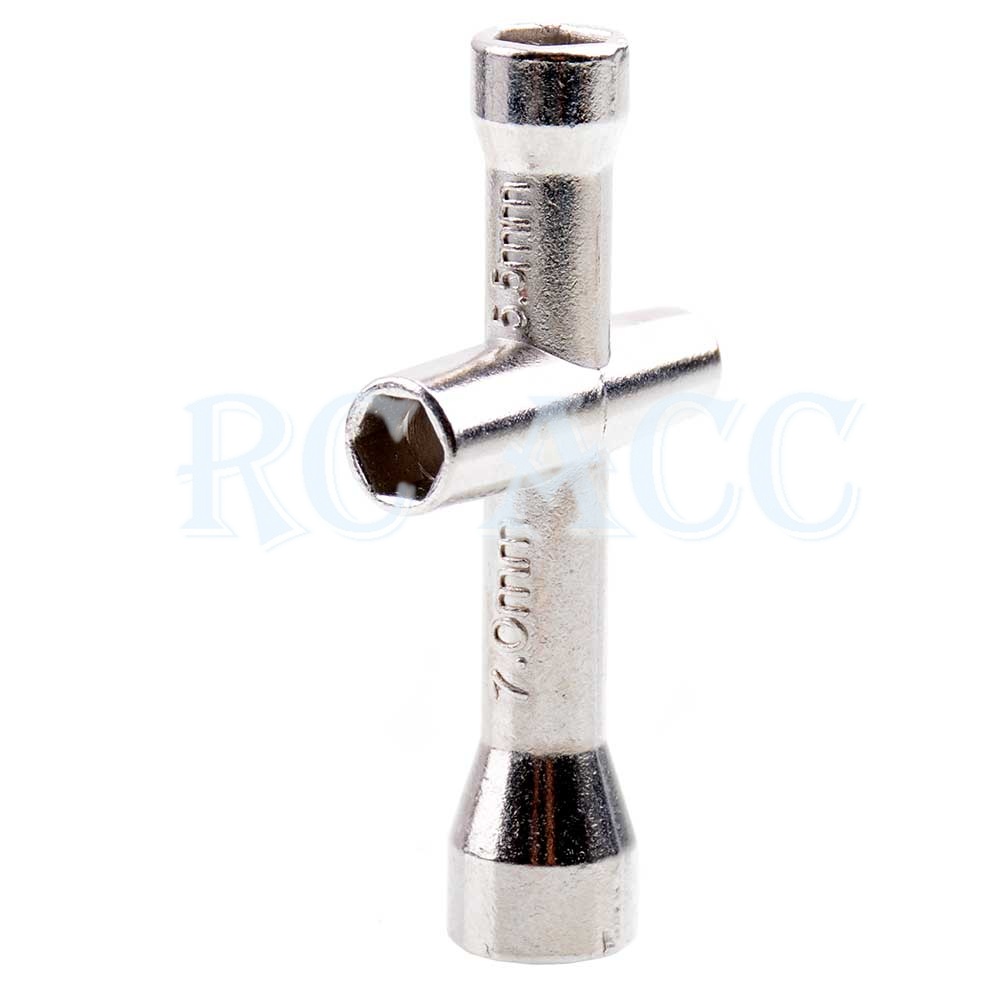 Cờ Lê Đầu Lục Giác Hình Chữ Thập RC 80132 4/5/5.5/7mm Cho Xe Điều Khiển Từ Xa HSP