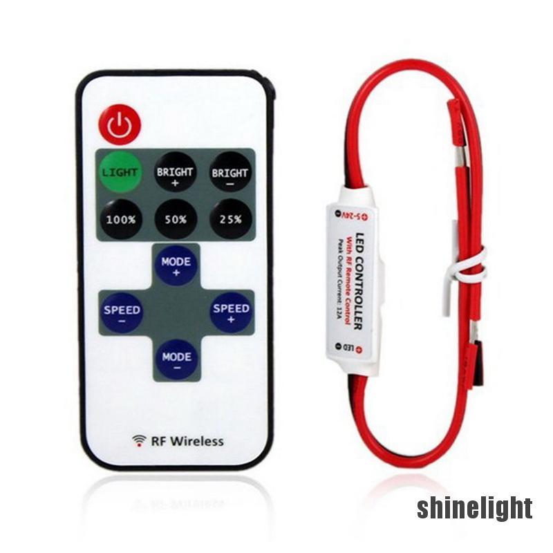 Bộ Điều Khiển Từ Xa Không Dây 12v Rf Cho Dây Đèn Led Mini