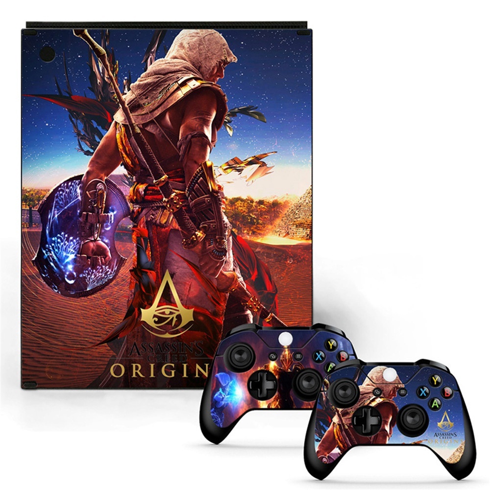 Miếng dán trang trí bộ máy chơi game Xbox Box hình Assassin's Creed Origins