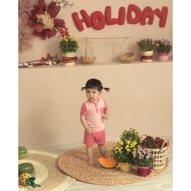 Bộ quần áo Cổ Trụ (chất thun lạnh) Mimonri siêu mát cho bé