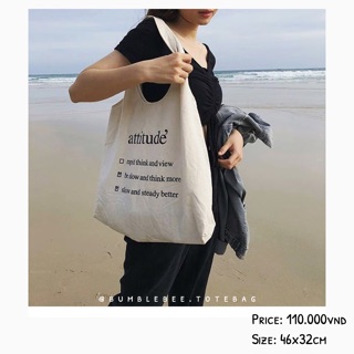 attitude' tote bag
