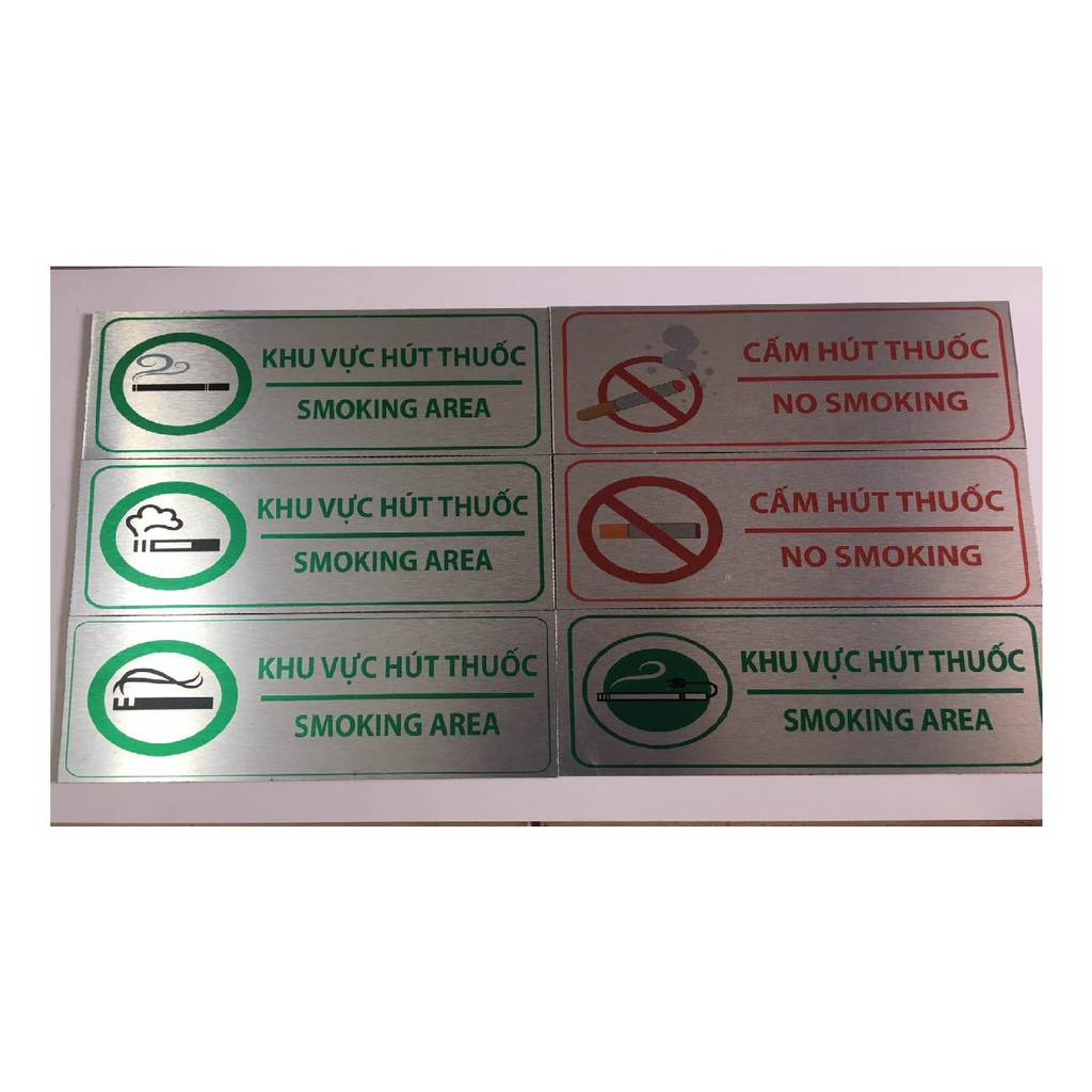 Cấm hút thuốc, biển báo No smoking, bảng báo No smoking giá tốt nhất