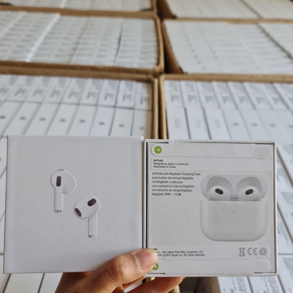 Tai Nghe Không Dây AIR 3 Bluetooth Hổ Vằn Chip Louda 1562m Hiện Đại, Cảm Biến Hồng Ngoại, Định Vị Đổi Tên, Pin 8h