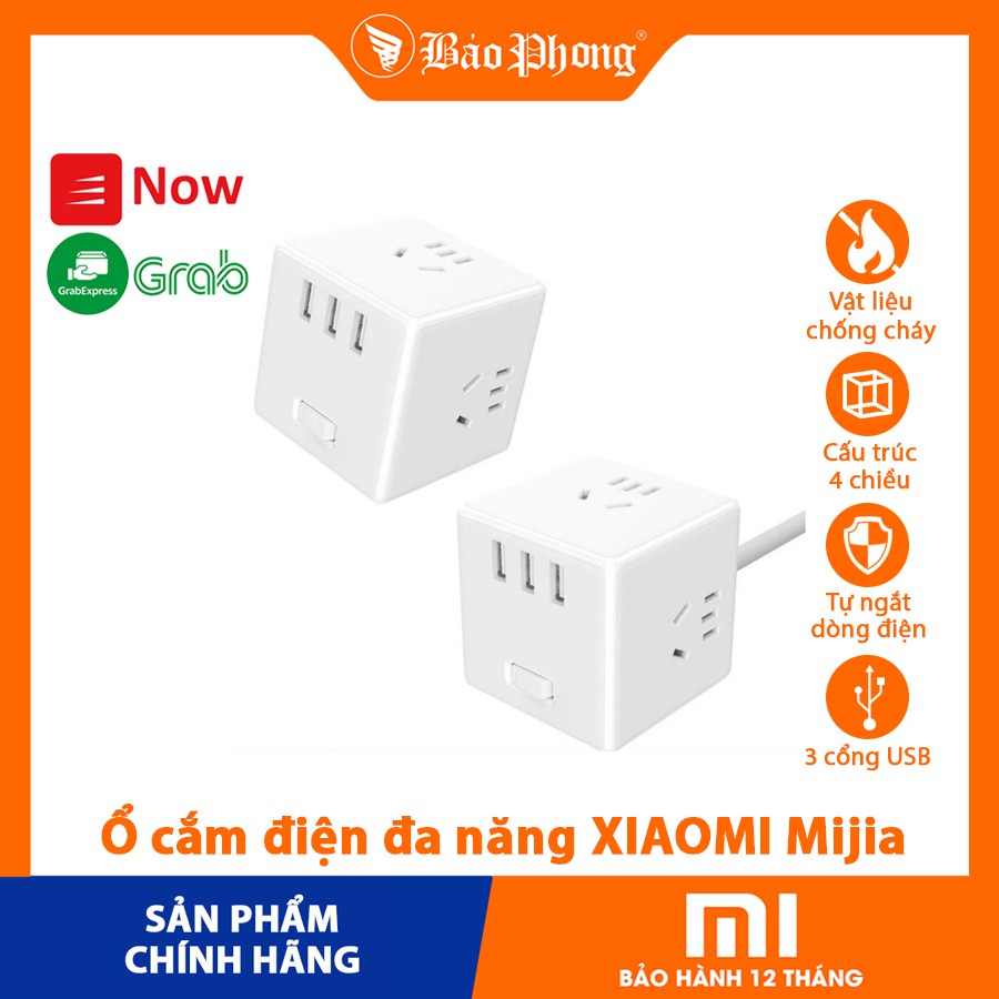 Ổ cắm điện đa năng Mijia Magic Cube Multifunctional Plug nhiều cổng sạc dành cho điện thoại i-Phone iP Samsung