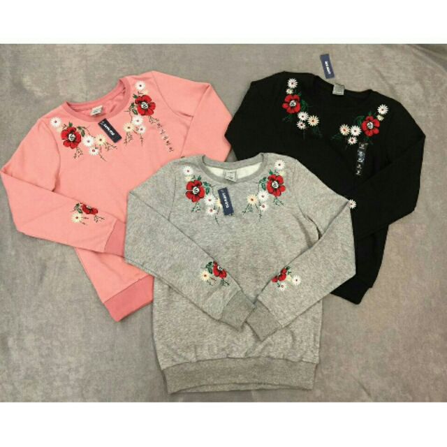 Áo nỉ thêu hoa Old Navy hàng VNXK | BigBuy360 - bigbuy360.vn