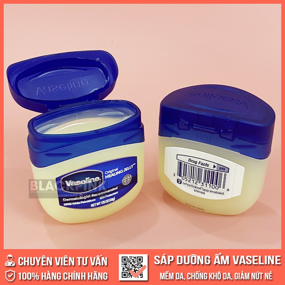 Sáp dưỡng ẩm Vaseline 49g hàng chuẩn Mỹ - Sáp cấp ẩm làm mềm da, dưỡng da đa năng | BigBuy360 - bigbuy360.vn