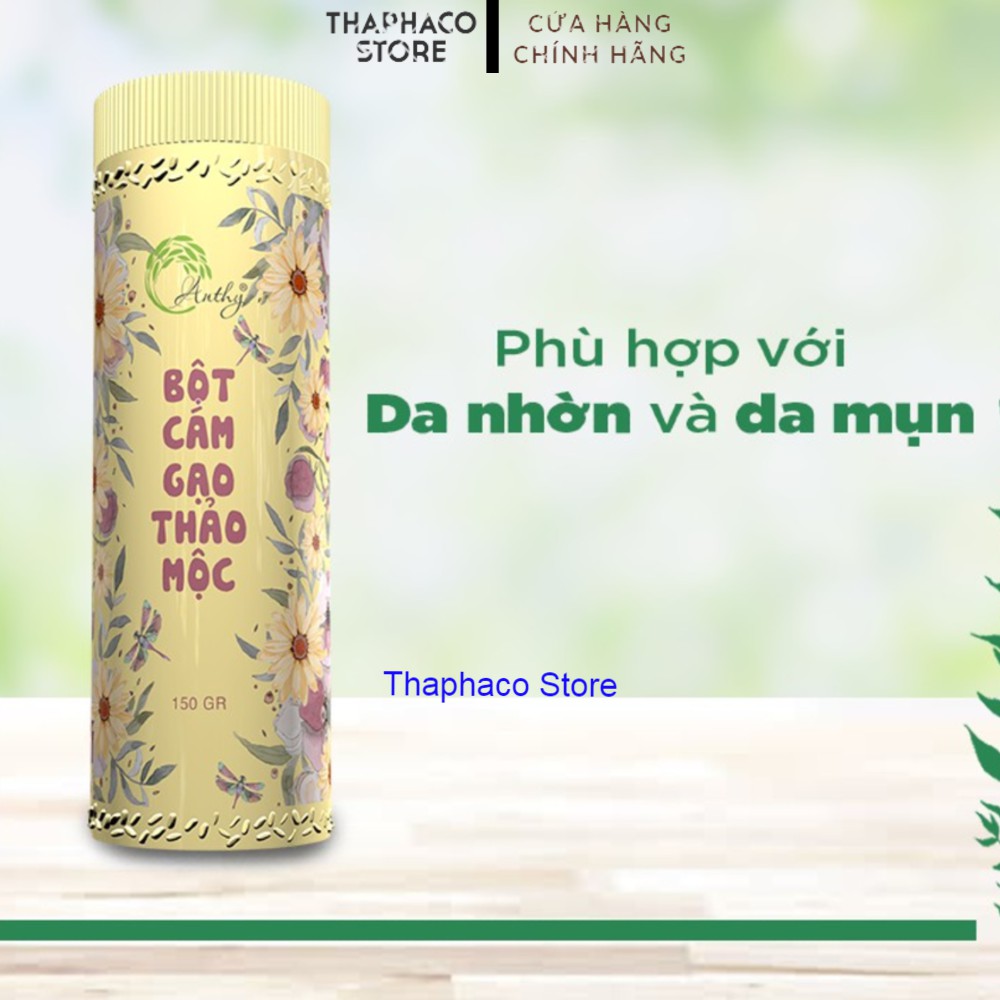 Bột Cám Gạo Thảo Mộc Anthy Organic Hộp 150gr